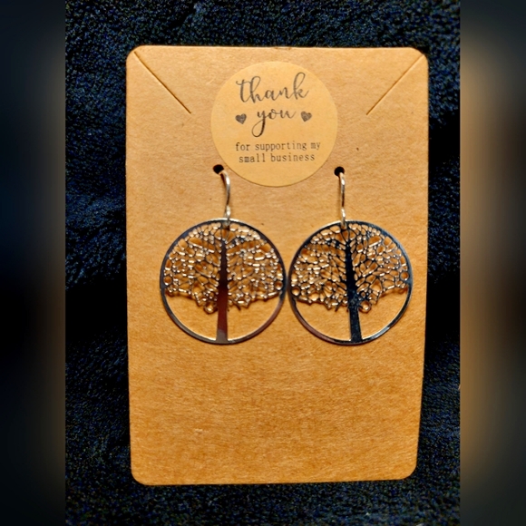 💥 3 for 15! Silver tree of life earrings - Picture 2 of 3